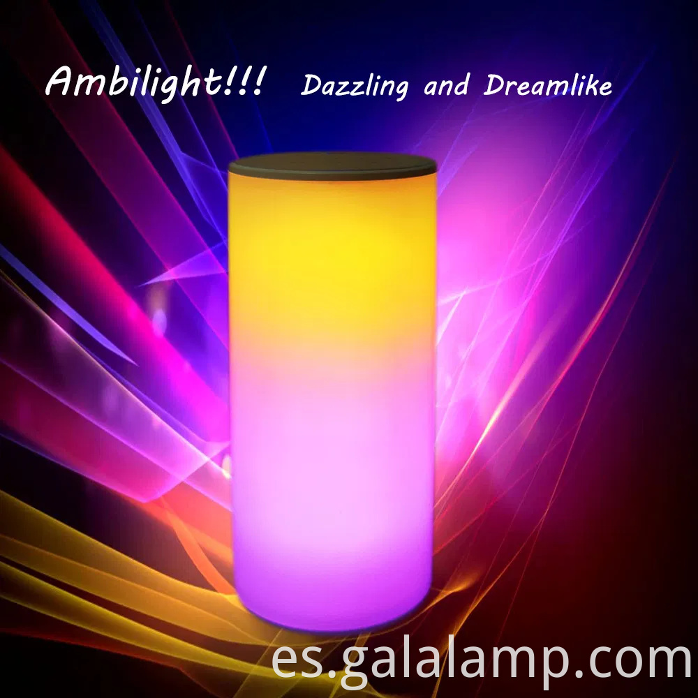 Lámpara de noche mágica colorida para el ambiente de dormitorio